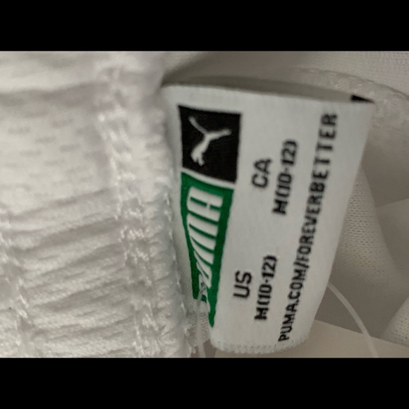 Boy PUMA white shorts 🩳 NWT size M (10-12) - Picture 7 of 8